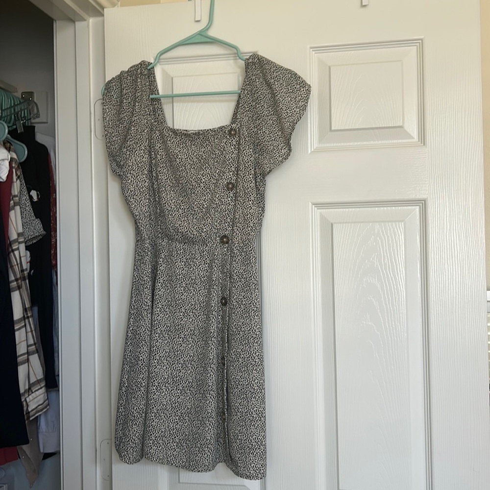 Black and cream spotted dress